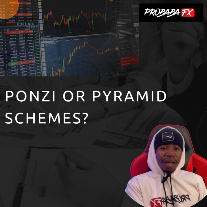 What distinguishes Ponzi and pyramid schemes?