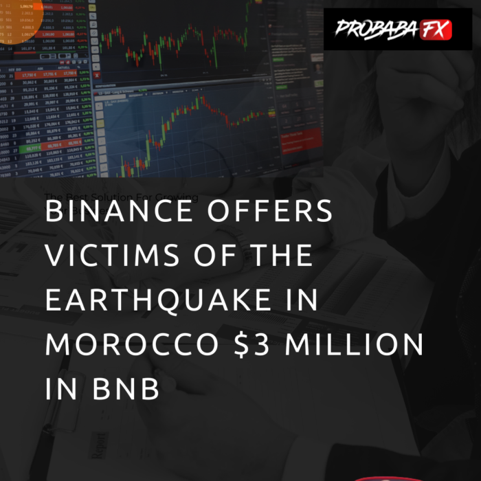 Binance offers victims of the earthquake in Morocco $3 million in BNB.