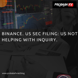 Read more about the article Binance. US SEC filing: US not helping with inquiry