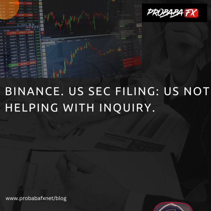 Binance. US SEC filing: US not helping with inquiry