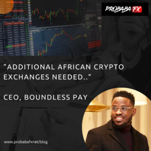 Read more about the article Are additional African crypto exchanges necessary? The CEO of Boundless Pay Speaks