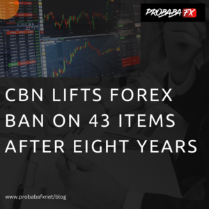 Read more about the article CBN lifts ban on 43 items after eight years